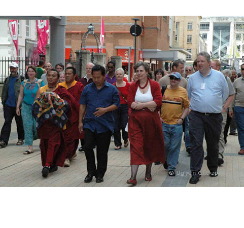 Sand Mandala dispersal Bristol 2009