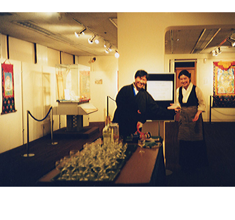 Preview thangka exhibition Llanberis 2000