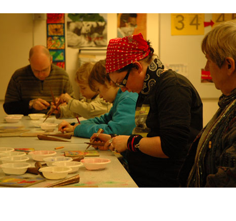 Sand Art workshop in Bristol 2010