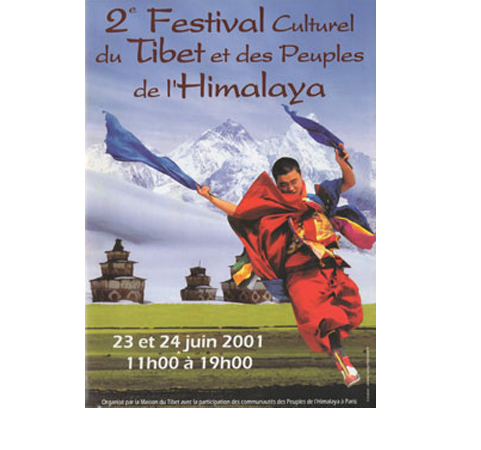 Flyer for Festival of Tibet and Himalayas 2001