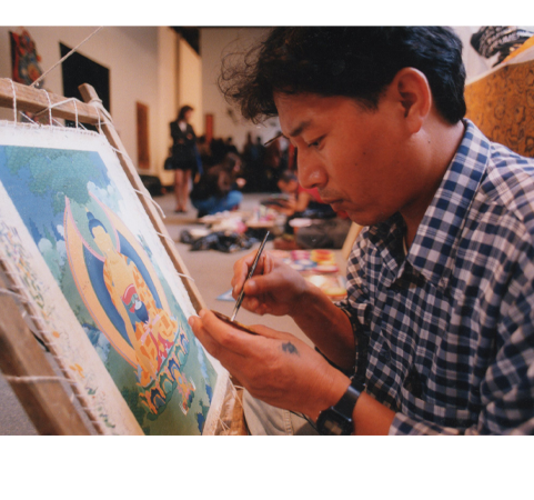 Young Ugyen painting