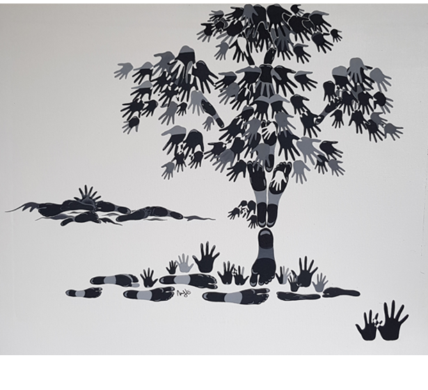 Family tree -art by Ugyen Choephell